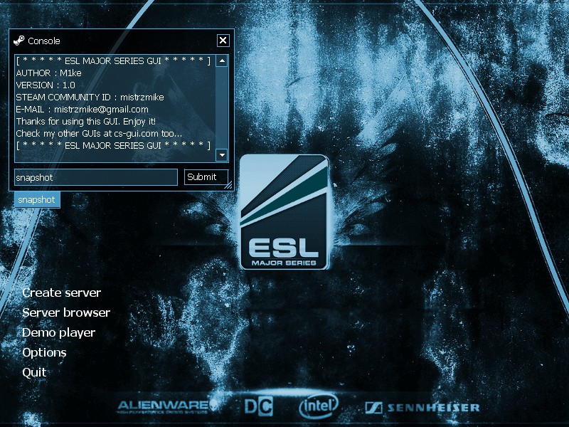 ESL Major Series GUI v1.0